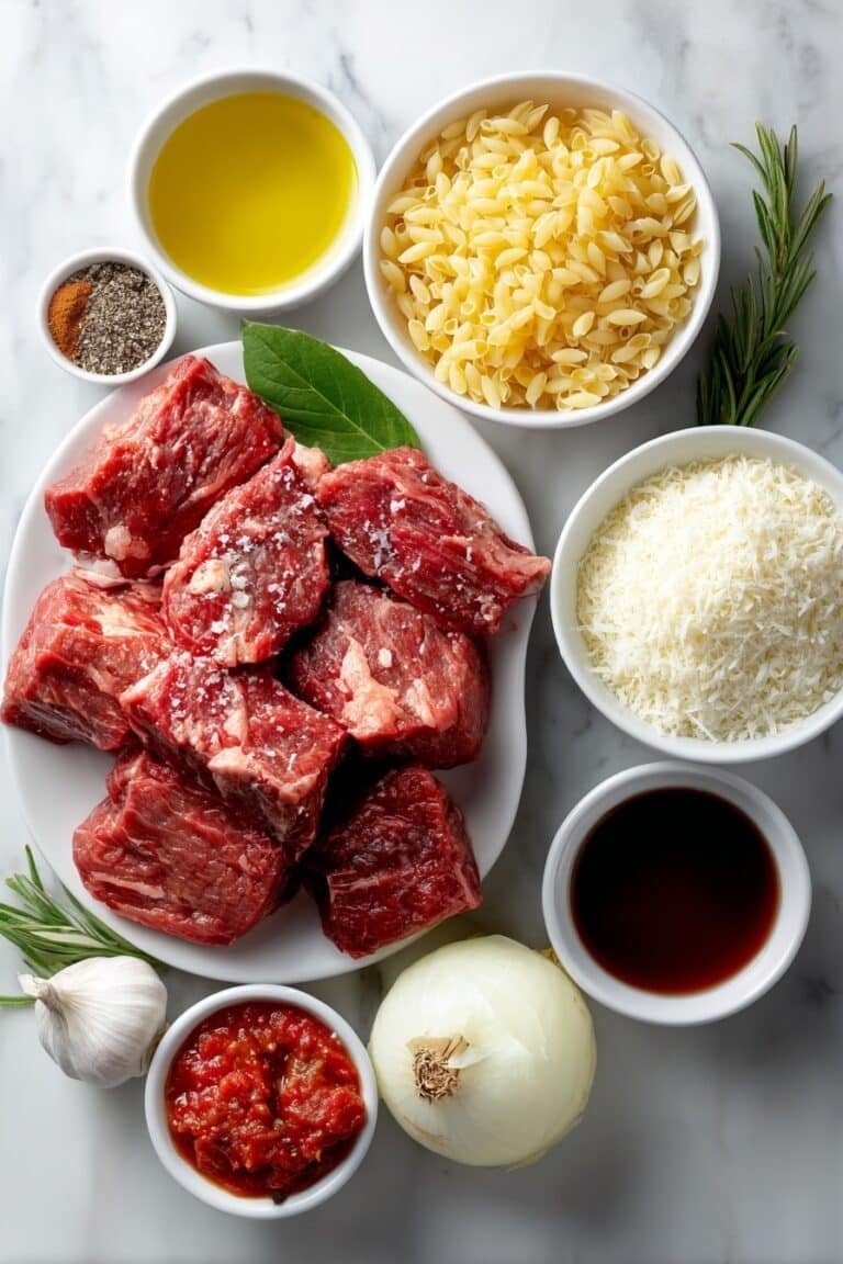 Beef Giouvetsi with Orzo and Tomato Recipe