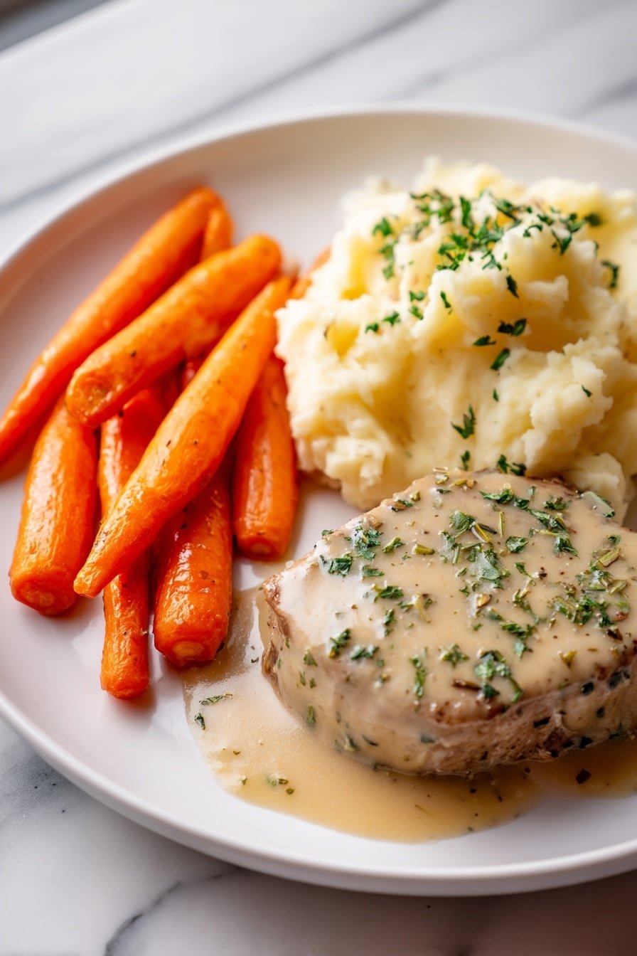 Garlic Herb Chicken with Mashed Potatoes Recipe - Article Image 1 — Garlic Herb Chicken with Mashed Potatoes, easy chicken dinner recipes, comforting weekday meals, flavorful baked chicken recipes, cozy homemade dinner