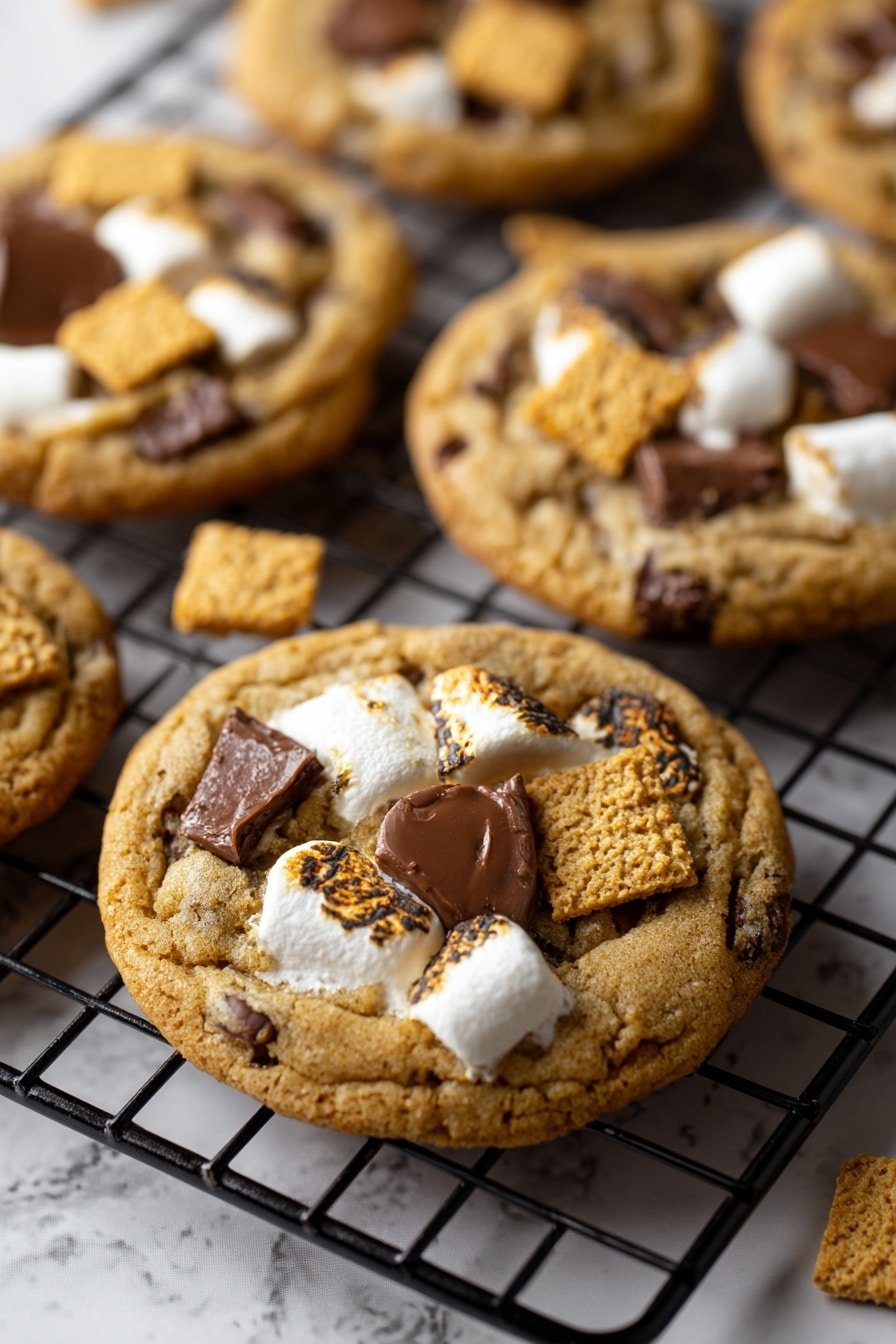 Smores Cookies Recipe - Article Image 1 — Smores Cookies, Best Smores Cookies, Easy Smores Cookies Recipe, Homemade Smores Cookies, No-Bake Smores Cookies