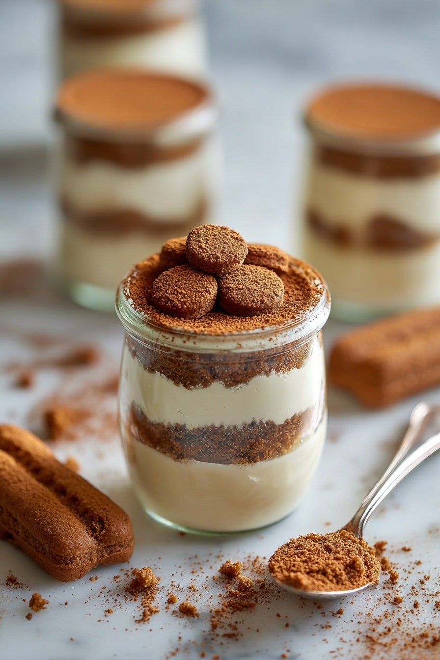 Biscoff Tiramisu Recipe - Article Image 2 — Biscoff Tiramisu, Biscoff dessert recipes, easy tiramisu with Biscoff, caramel Biscoff tiramisu, no-bake Biscoff dessert