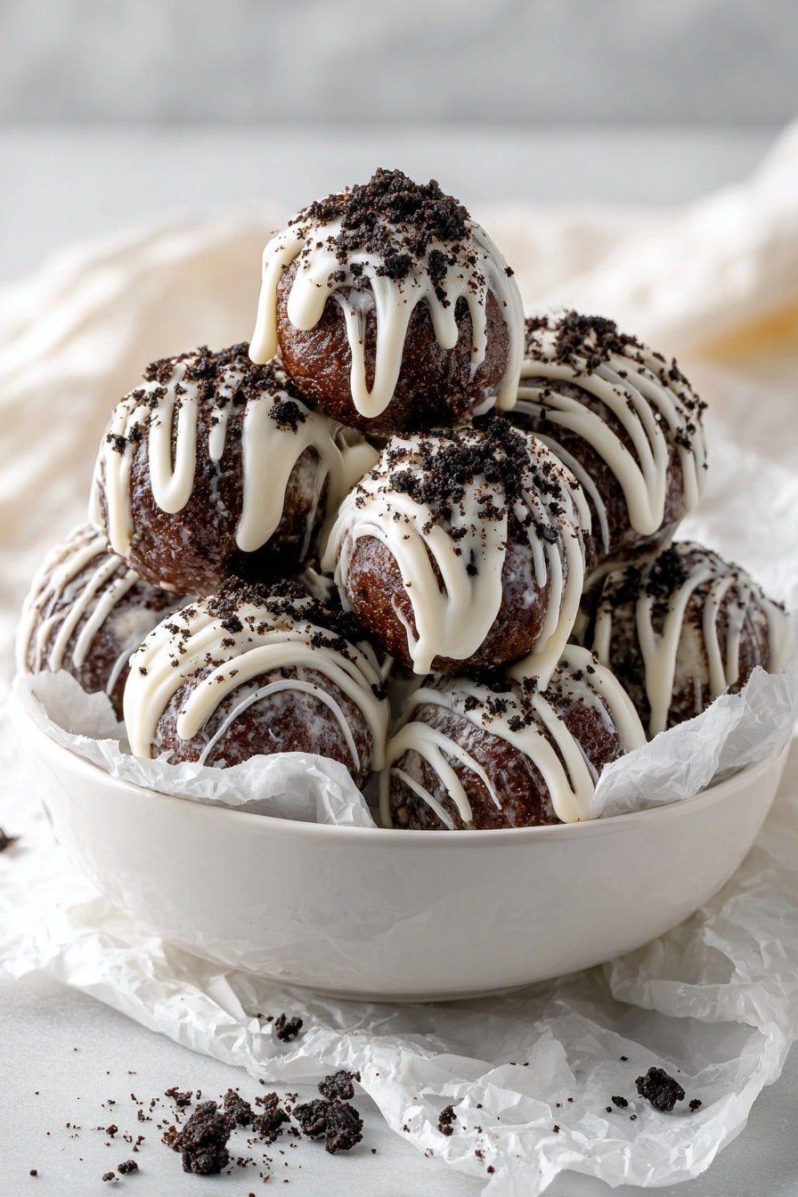 No-Bake Oreo Protein Balls Recipe - Article Image 1 — No-Bake Oreo Protein Balls, Oreo protein snack, healthy Oreo treats, no-bake dessert, easy protein balls