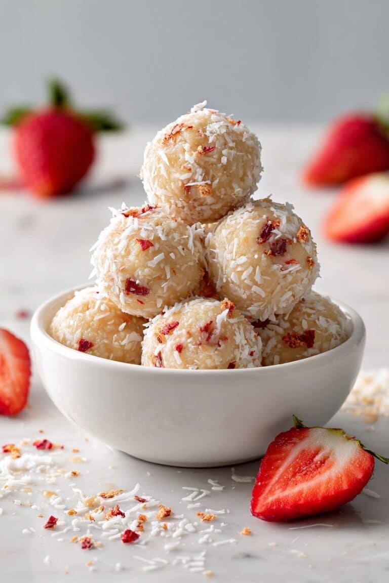 No-Bake Strawberry Protein Balls Recipe