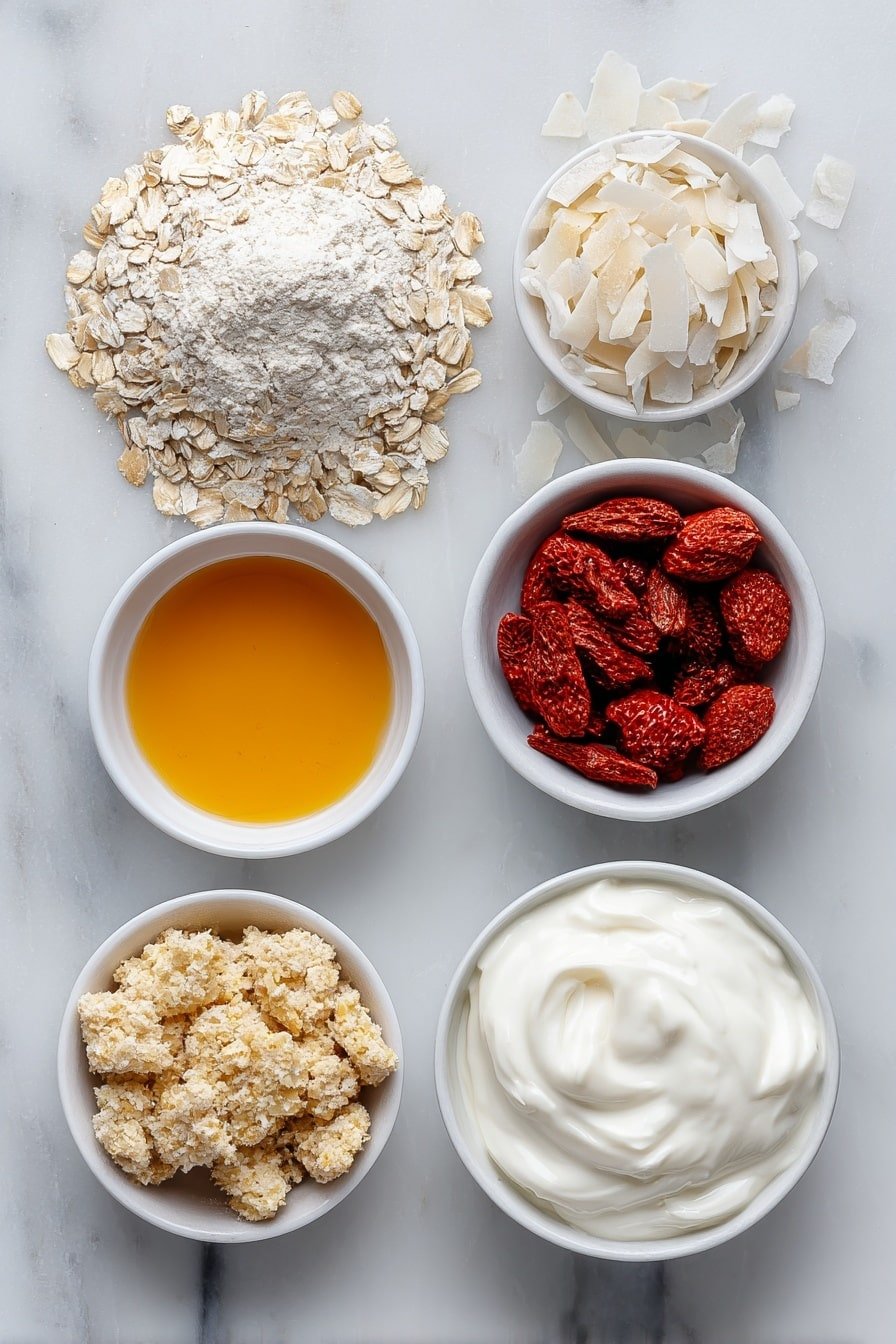 No-Bake Strawberry Protein Balls Recipe - Ingredients Image — No-Bake Strawberry Protein Balls, healthy fruit protein snacks, quick no-bake energy bites, easy strawberry protein balls, homemade protein ball recipes