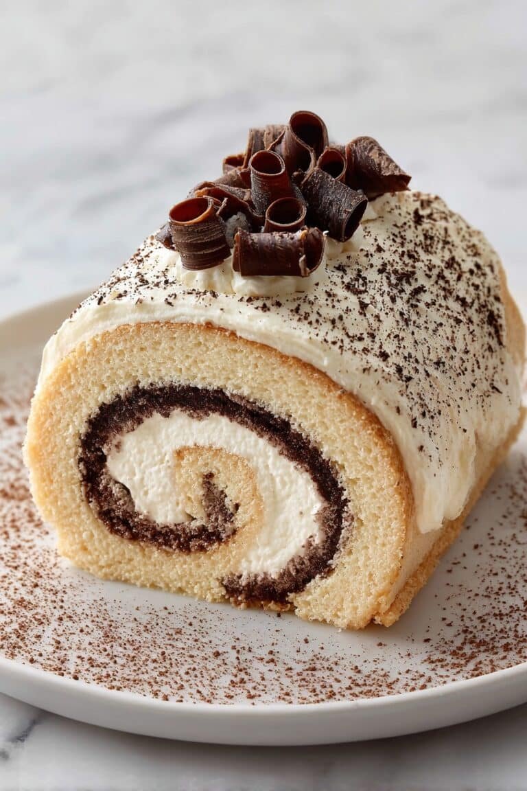 Gourmet Tiramisu Yule Log Cake Recipe