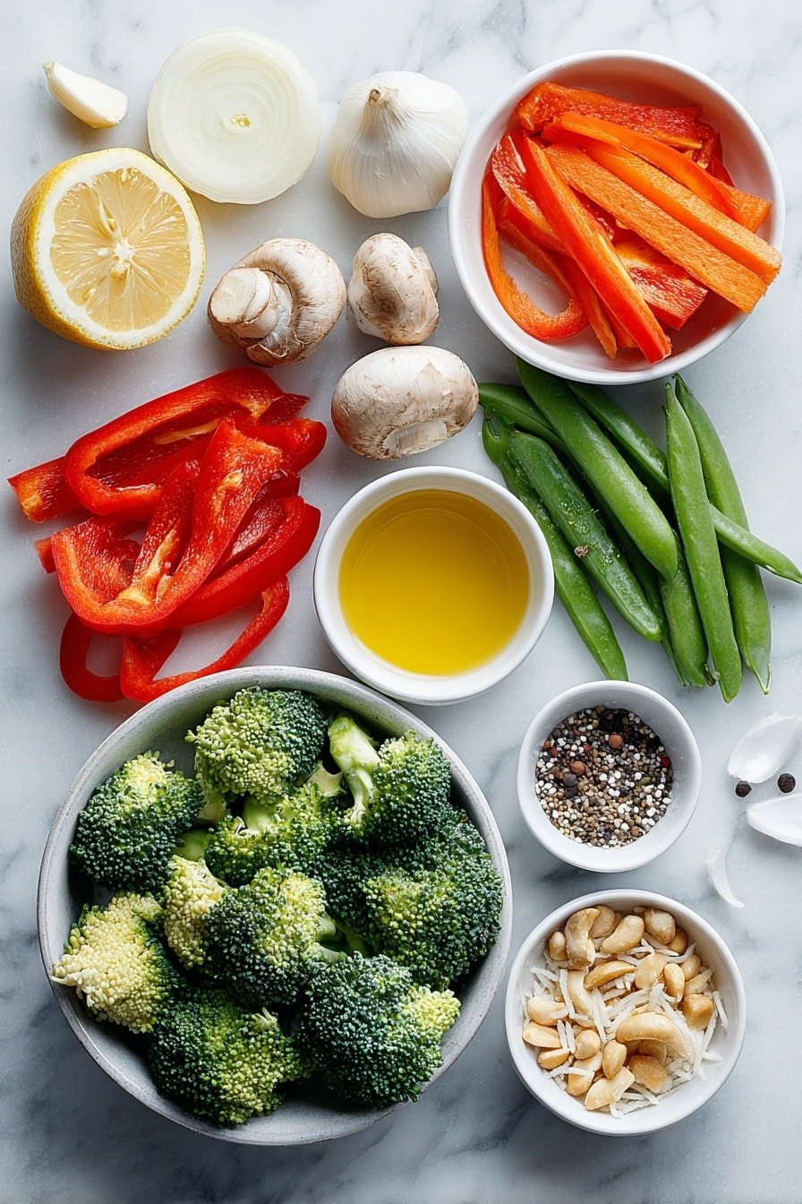 Healthy Vegetable Sauté Recipe - Ingredients Image — Healthy Vegetable Sauté, healthy vegetable sauté recipe, quick vegetable side dish, nutritious vegetable stir-fry, easy vegetable sauté ideas