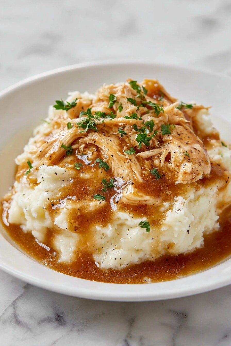 Crockpot Chicken with Creamy Gravy Recipe - Article Image 2 — Crockpot Chicken with Creamy Gravy, slow cooker chicken recipes, easy creamy chicken dinner, comfort food chicken recipes, simple crockpot chicken