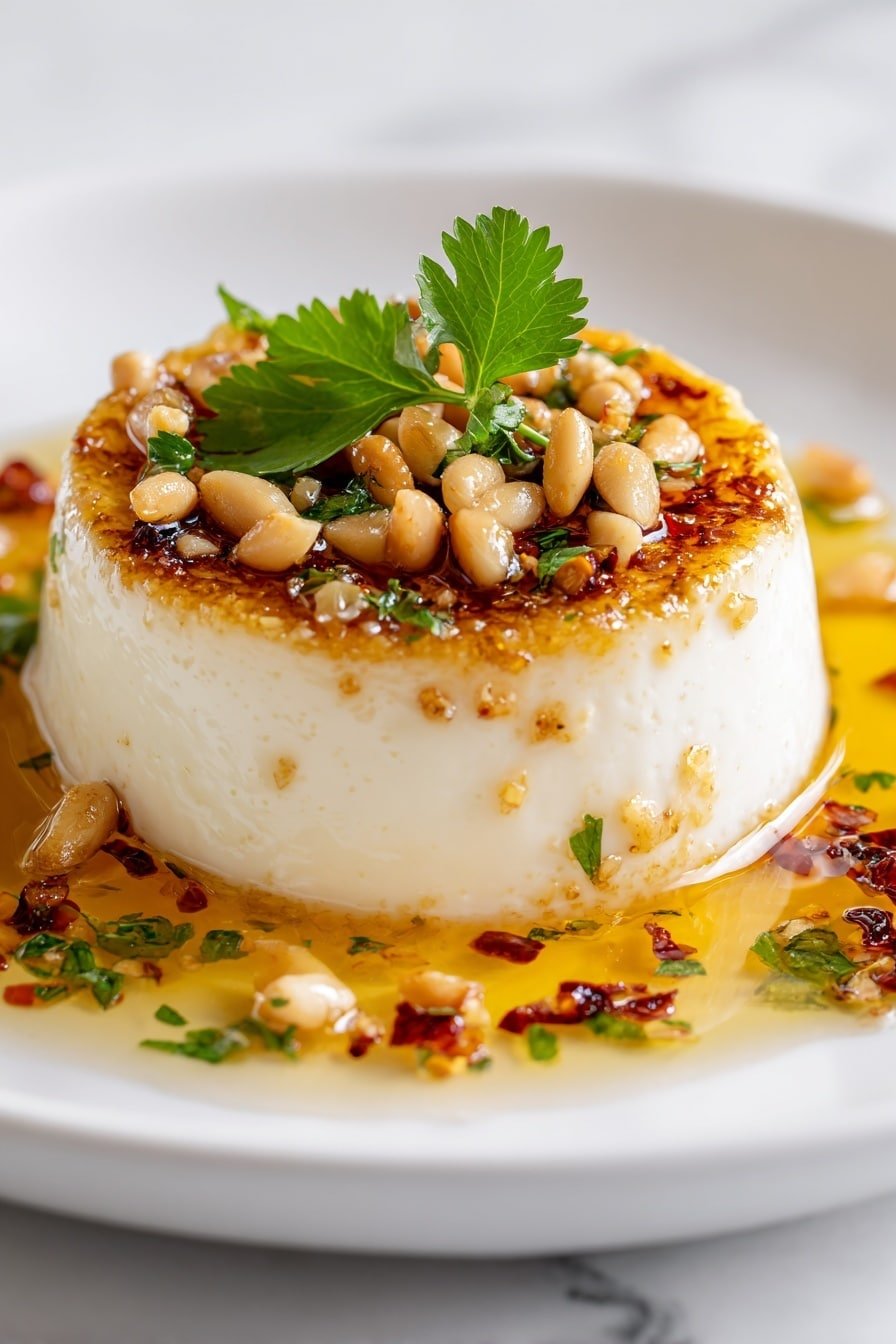 Savory Corn Panna Cotta with Chili Lime Drizzle Recipe - Article Image 2 — Savory Corn Panna Cotta with Chili Lime Drizzle, corn panna cotta recipe, savory panna cotta ideas, chili lime sauce recipe, summer appetizer recipes