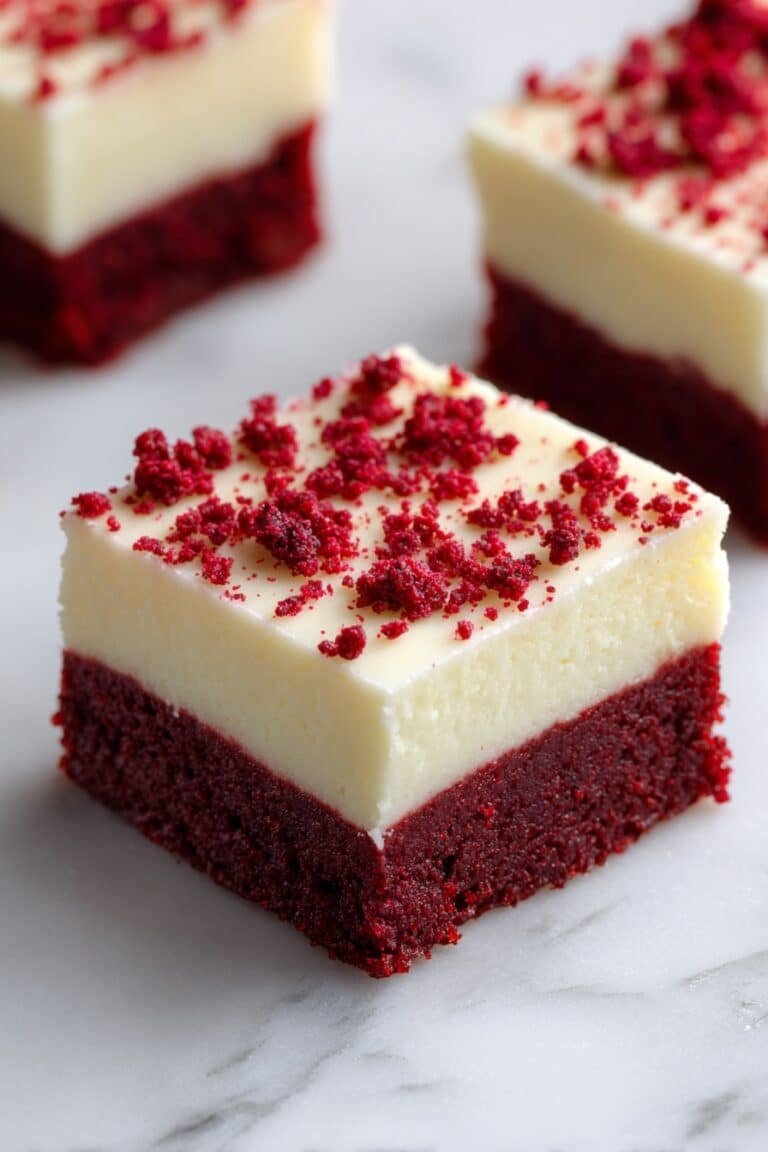 Red Velvet Brownies with Cream Cheese Frosting Recipe