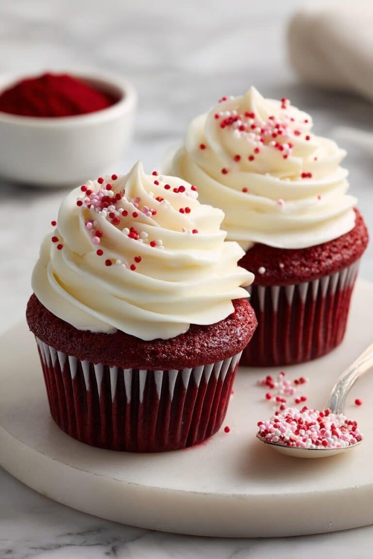 Red Velvet Cupcakes with Cream Cheese Frosting Recipe