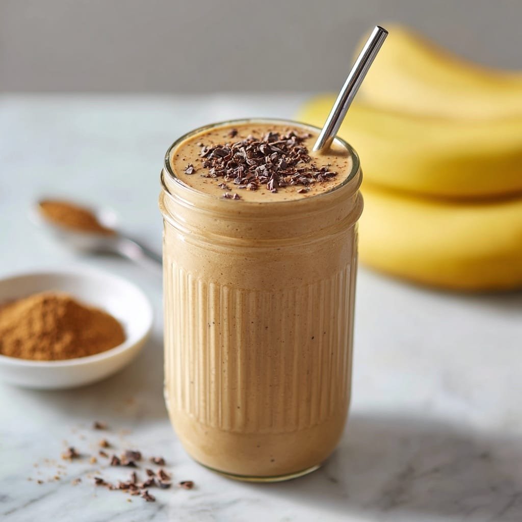 Creamy Coffee Banana Smoothie Recipe - Article Image 1 — Creamy Coffee Banana Smoothie, coffee banana smoothie, coffee banana shake, banana coffee drink, energizing breakfast smoothie