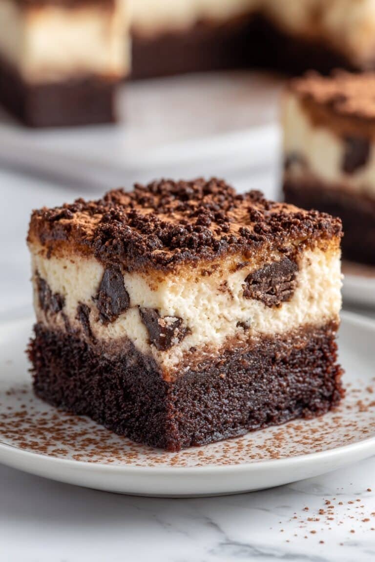 Tiramisu Brownies with Espresso and Mascarpone Recipe
