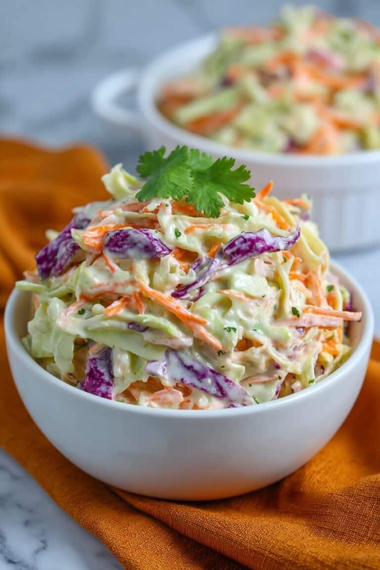 Easy Creamy Coleslaw Recipe