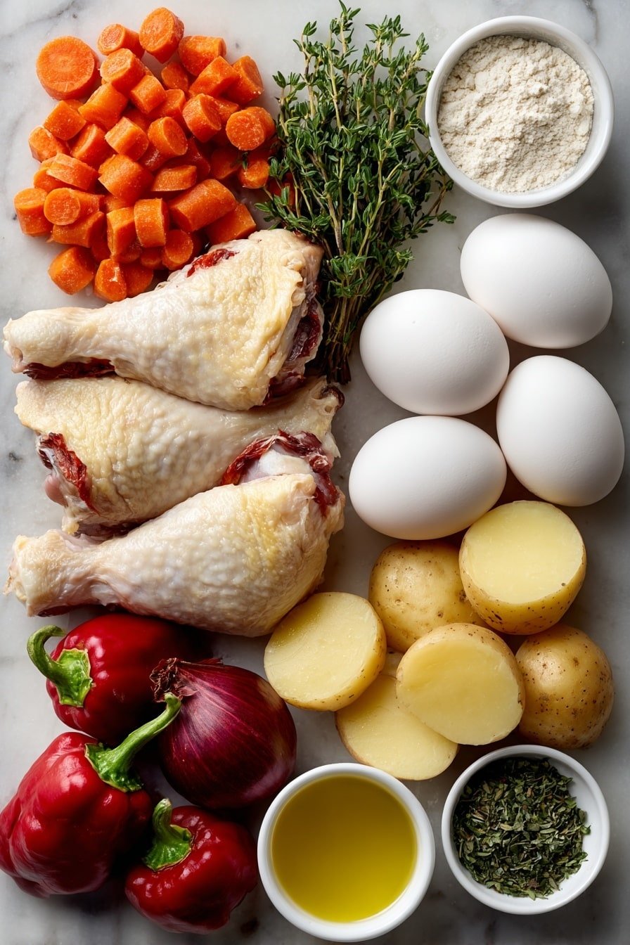 Authentic Jamaican Chicken Soup Recipe - Ingredients Image — Authentic Jamaican Chicken Soup, Jamaican chicken soup, Jamaican soup recipes, hearty Jamaican chicken dish, flavorful Jamaican chicken broth