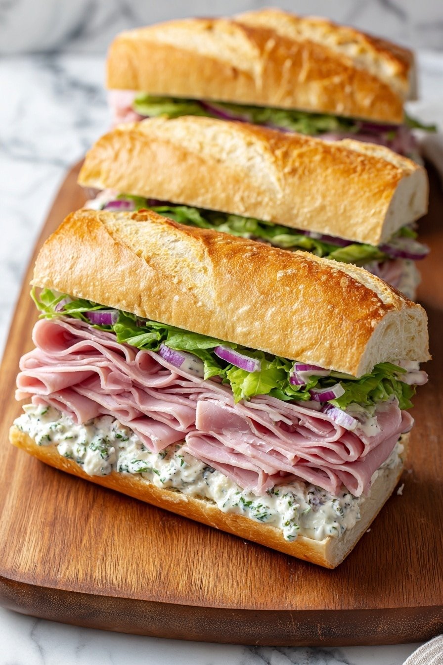 Viral Italian Chop Sandwich Recipe - Article Image 1 — Viral Italian Chop Sandwich, Italian chop sandwich recipe, quick Italian sandwich, easy Italian lunch, homemade Italian sub
