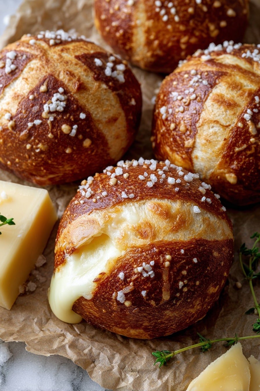 Mozzarella Stuffed Soft Pretzels Recipe - Article Image 1 — Mozzarella Stuffed Soft Pretzels, soft pretzels with melted cheese, easy cheese stuffed pretzel recipe, homemade mozzarella pretzels, warm chewy pretzels with cheese