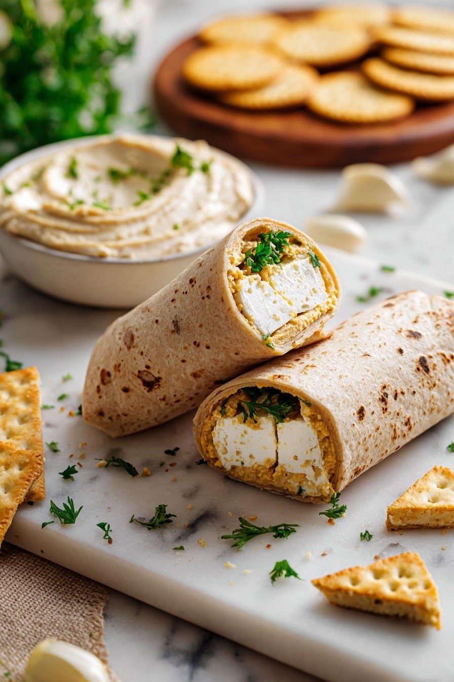 Cheesy Garlic Chicken Wraps Recipe - Article Image 2 — Cheesy Garlic Chicken Wraps, cheesy garlic chicken, chicken wraps with cheese, garlic chicken recipes, easy chicken wrap ideas