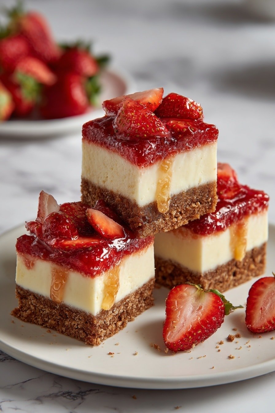 Keto Strawberry Cheesecake Bars Recipe - Article Image 2 — Keto Strawberry Cheesecake Bars, low-carb strawberry cheesecake, sugar-free cheesecake bars, keto dessert recipes, healthy strawberry dessert