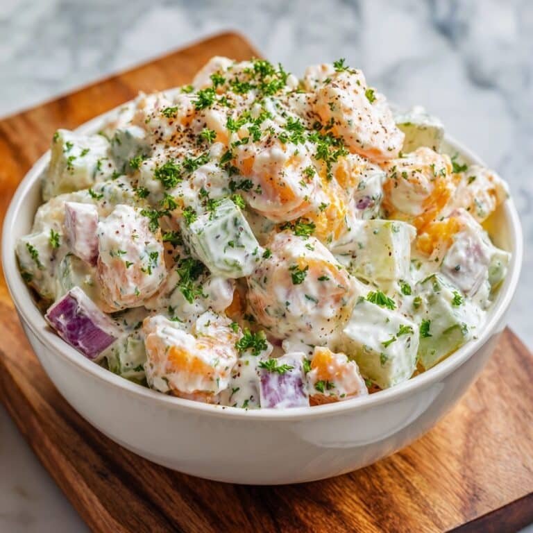 Crab Seafood Salad with Lemon Dill Dressing Recipe
