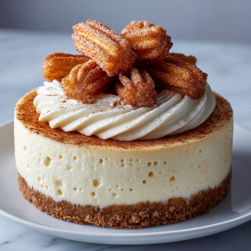Churro Cheesecake Recipe - Article Image 2 — Churro Cheesecake, churro cheesecake recipe, cinnamon cheesecake, churro dessert, easy cheesecake with cinnamon sugar