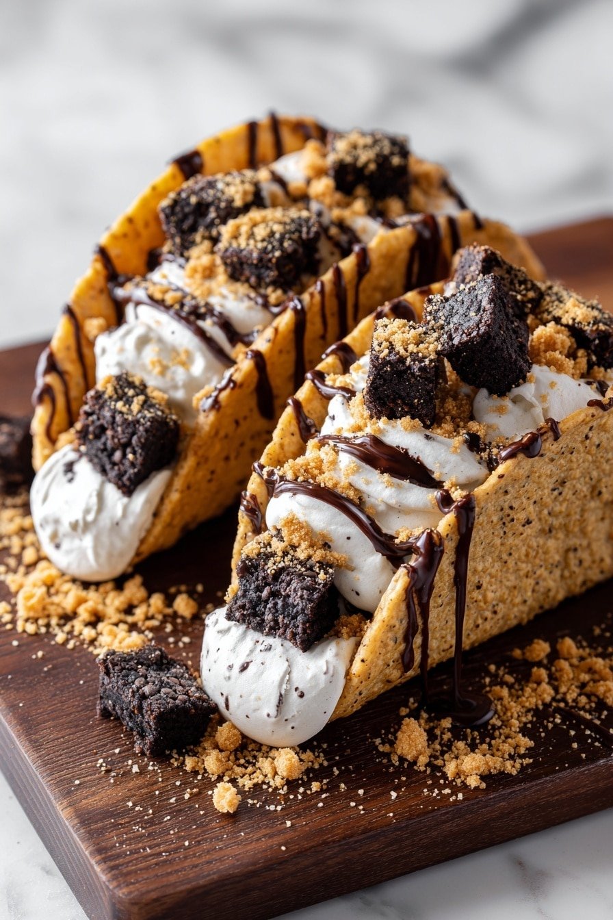 Cheesecake Cookie Dough Tacos Recipe - Article Image 2 — Cheesecake Cookie Dough Tacos, easy cheesecake desserts, no-bake cookie dough treats, handheld dessert recipes, indulgent sweet snacks