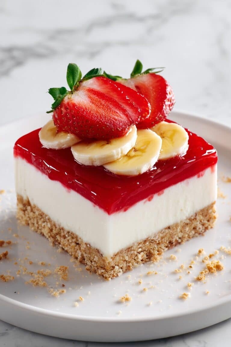 Banana Strawberry Cheesecake Recipe