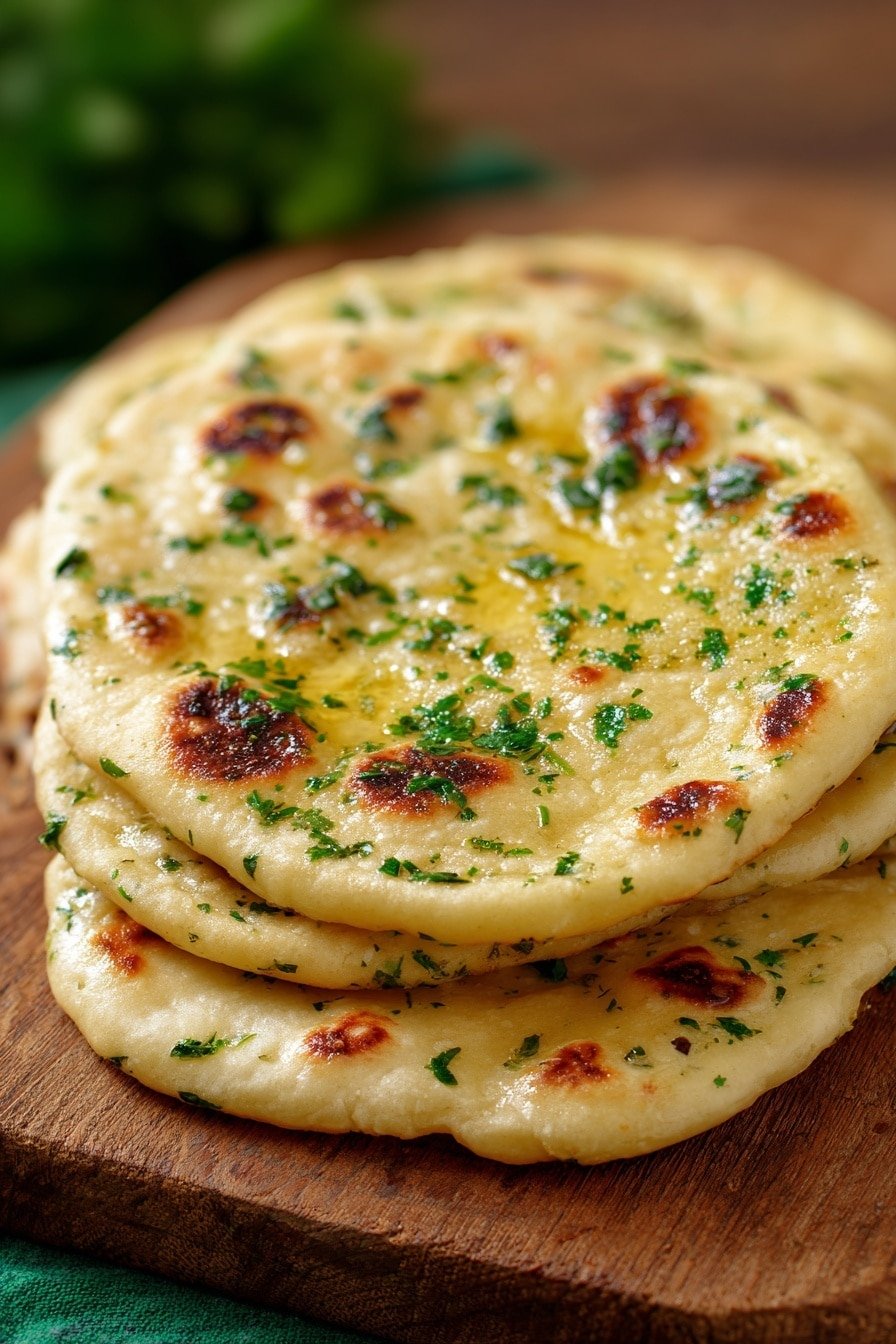 Easy Sourdough Discard Naan Recipe - Article Image 1 — Easy Sourdough Discard Naan, sourdough discard naan recipe, homemade naan bread, sourdough flatbread, quick sourdough naan