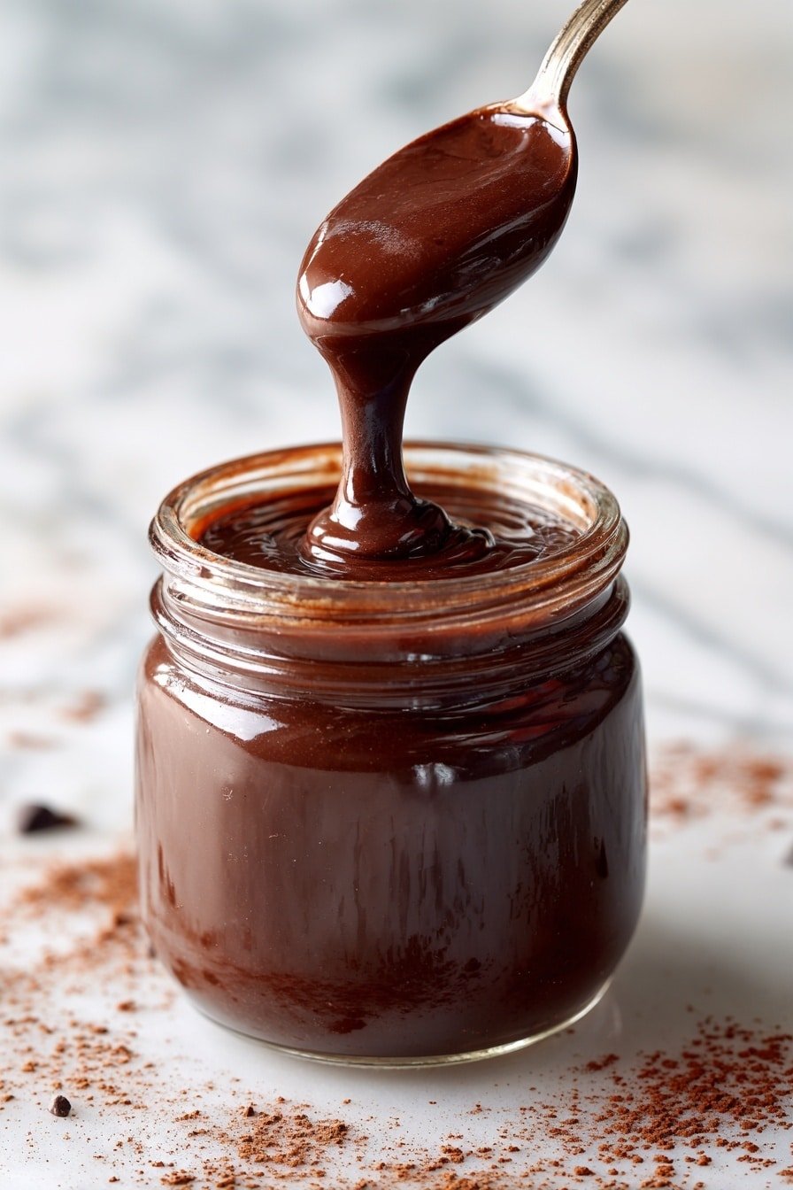 Homemade Chocolate Sauce Recipe - Article Image 1 — Homemade Chocolate Sauce, chocolate sauce recipe, quick chocolate sauce, easy chocolate sauce, homemade dessert toppings