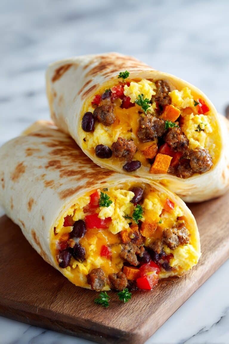 Sweet Potato Breakfast Burritos Recipe