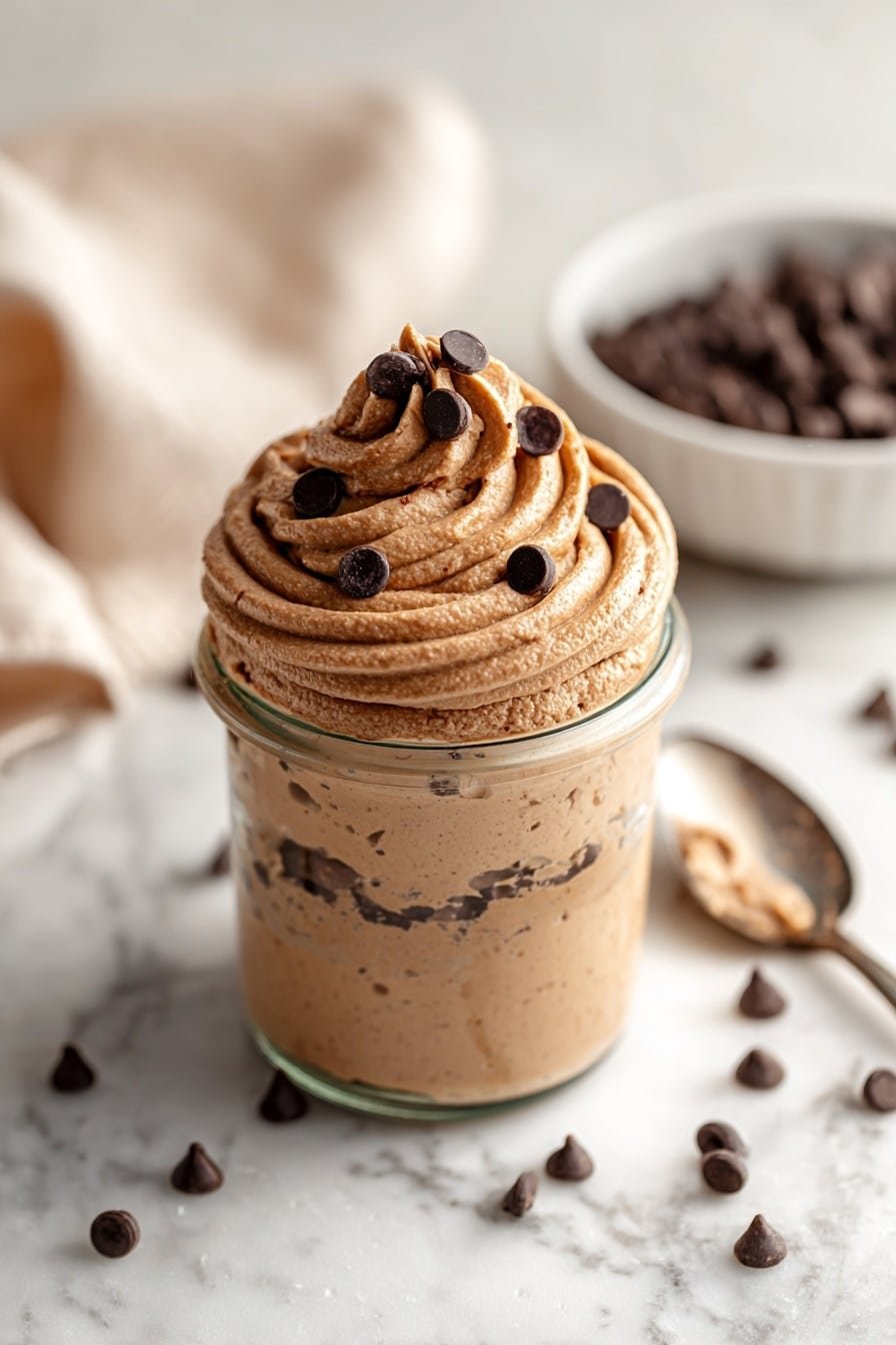 High-Protein Cookie Dough Overnight Oats Recipe - Article Image 1 — High-Protein Cookie Dough Overnight Oats, healthy overnight oats with cookie dough flavor, protein-packed breakfast oats, easy overnight oats with chocolate chips, quick nutritious morning oats