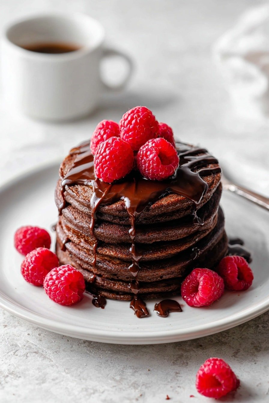 Easy Chocolate Protein Pancakes Recipe - Article Image 1 — Easy Chocolate Protein Pancakes, healthy breakfast, quick pancake recipe, high-protein pancakes, chocolate banana pancakes