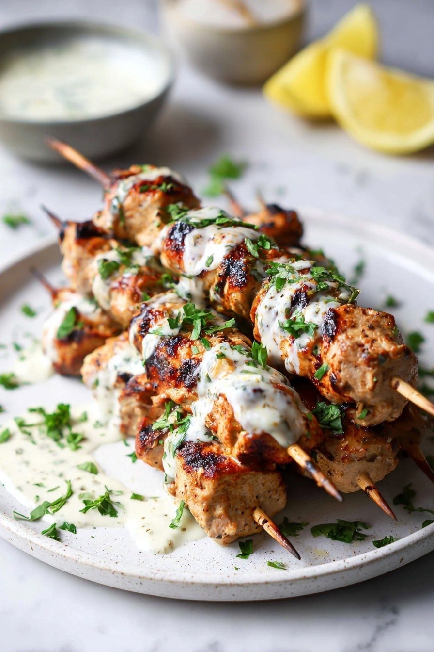Flavorful Chicken Kofta with Garlic Yogurt Sauce Recipe - Article Image 2 — Flavorful Chicken Kofta with Garlic Yogurt Sauce, chicken kofta recipe, spicy chicken balls with yogurt sauce, easy chicken kofta dish, homemade chicken kofta