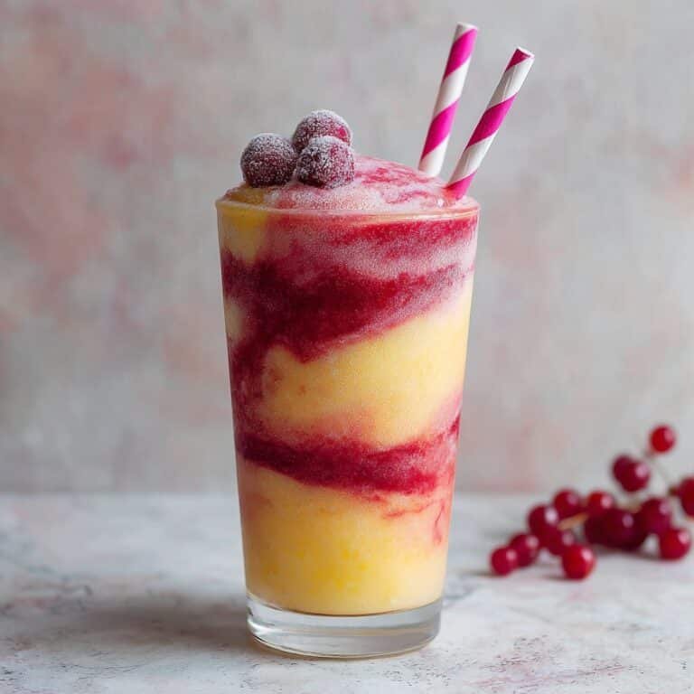 Pineapple Strawberry Swirl Slushies Recipe