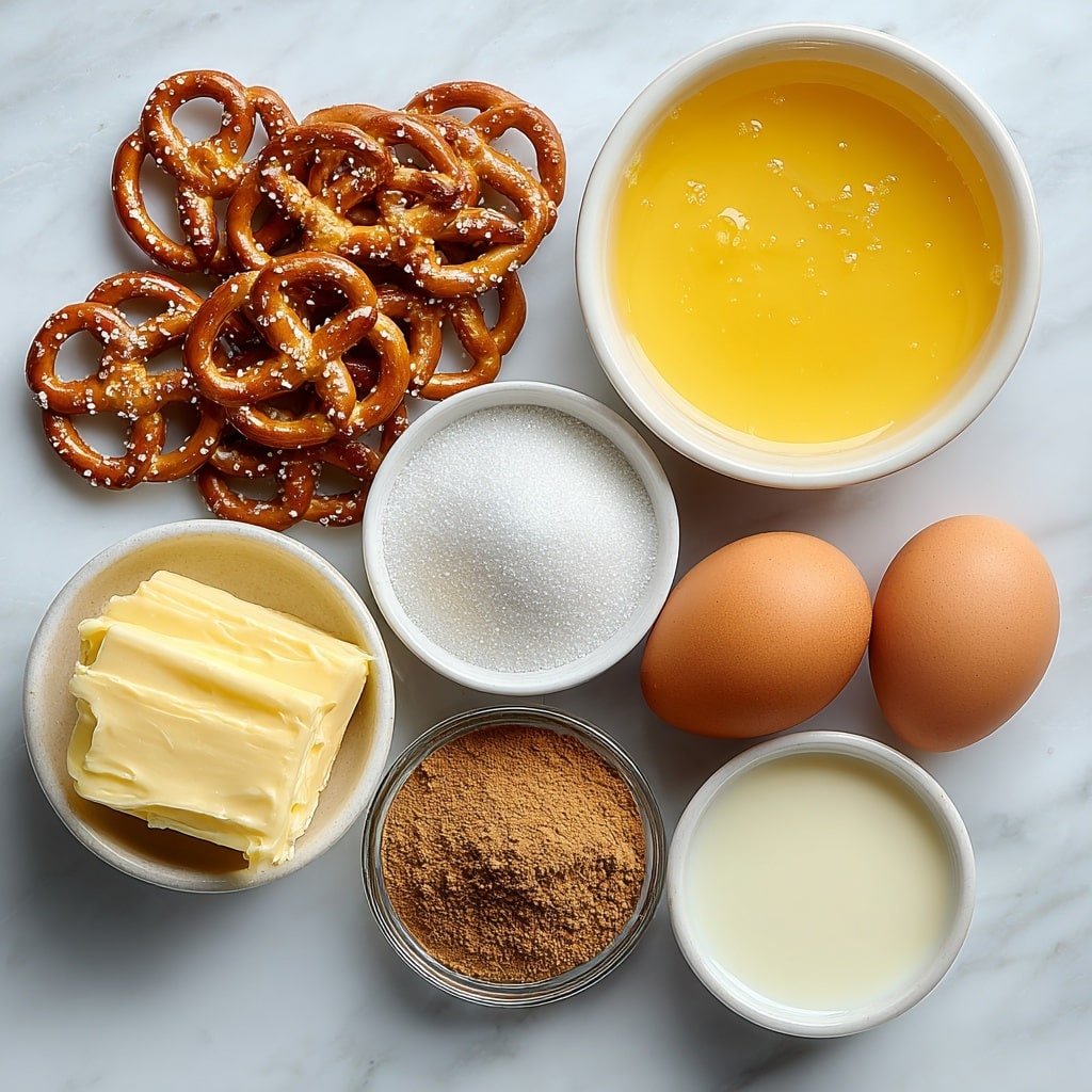 Cinnamon Pretzels Recipe - Ingredients Image — Cinnamon Pretzels, Cinnamon Pretzels Recipe, Easy Cinnamon Pretzels, Sweet Pretzel Snacks, Cinnamon Sugar Pretzels