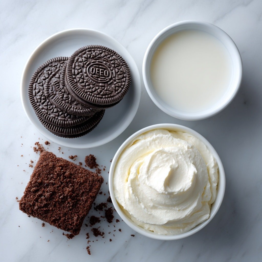 Oreo Sushi Roll Recipe - Ingredients Image — Oreo Sushi Roll, Oreo Sushi Dessert, No-Bake Oreo Treats, Easy Oreo Sushi Recipe, Fun Oreo Sushi Ideas