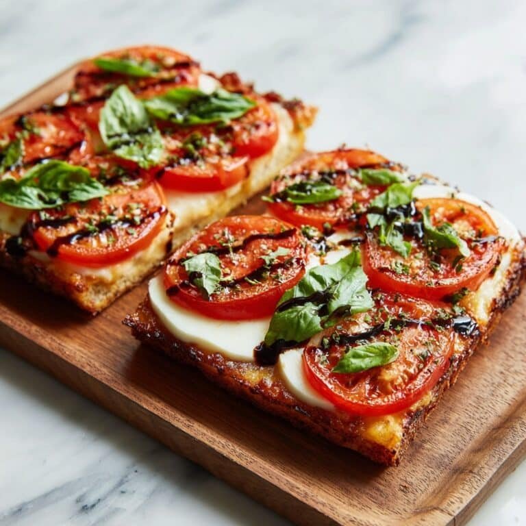Easy Margherita Flatbread Pizza Recipe