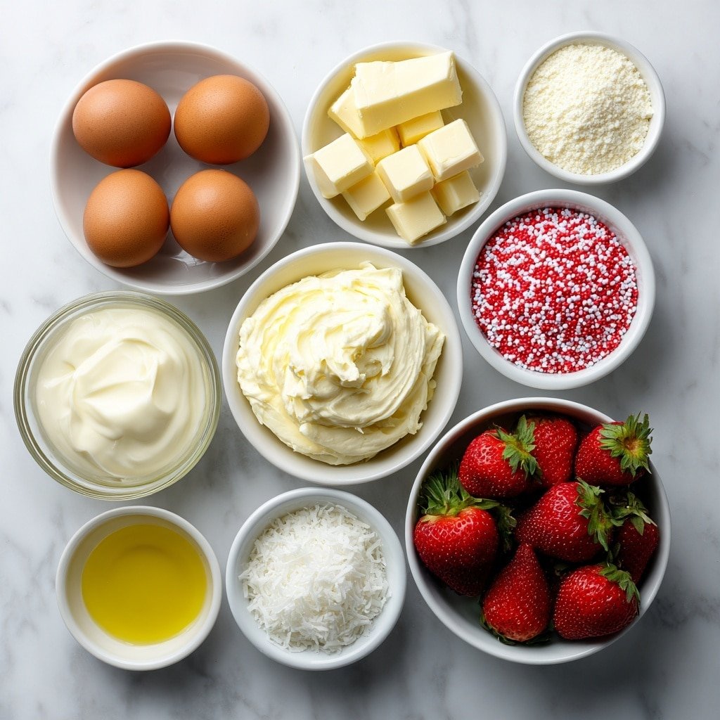 Strawberry Cake Balls Recipe - Ingredients Image — Strawberry Cake Balls, Strawberry Cake Balls recipe, how to make strawberry cake balls, easy strawberry cake balls, chocolate-coated strawberry cake treats