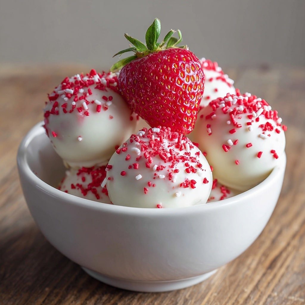 Strawberry Cake Balls Recipe - Article Image 2 — Strawberry Cake Balls, Strawberry Cake Balls recipe, how to make strawberry cake balls, easy strawberry cake balls, chocolate-coated strawberry cake treats