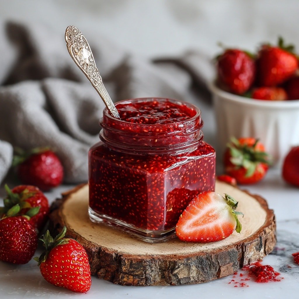 Healthy Strawberry Chia Jam Recipe - Article Image 2 — Healthy Strawberry Chia Jam, homemade strawberry jam, natural fruit preserves, quick healthy jam, chia seed fruit spread