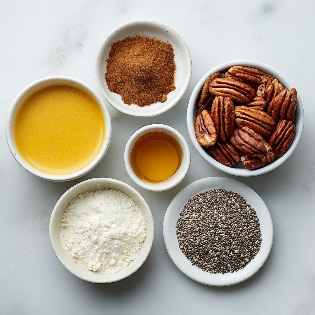 Healthy Pumpkin Chia Pudding Recipe - Ingredients Image — Healthy Pumpkin Chia Pudding, Pumpkin Chia Pudding Recipe, Fall Breakfast Ideas, Vegan Pumpkin Pudding, Nutritious Chia Pudding