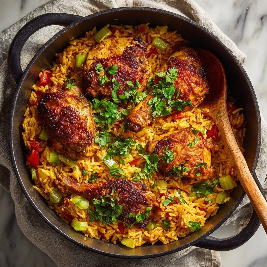 Portuguese Chicken and Rice Recipe - Article Image 1 — Portuguese Chicken and Rice, Portuguese chicken and rice recipe, flavorful one-pot chicken dishes, spicy chicken and rice, comforting Portuguese cuisine