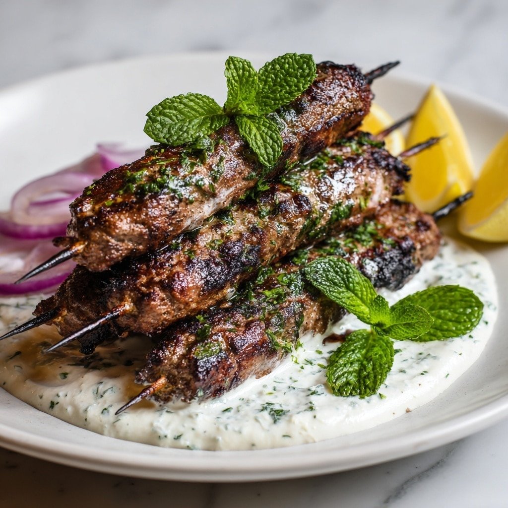Crispy Turkish Lamb Kebabs with Yogurt Sauce Recipe - Article Image 2 — Crispy Turkish Lamb Kebabs, Turkish Lamb Kebabs with Yogurt Sauce, How to Make Turkish Lamb Kebabs, Authentic Turkish Lamb Kebab Recipe, Easy Turkish Lamb Kebabs