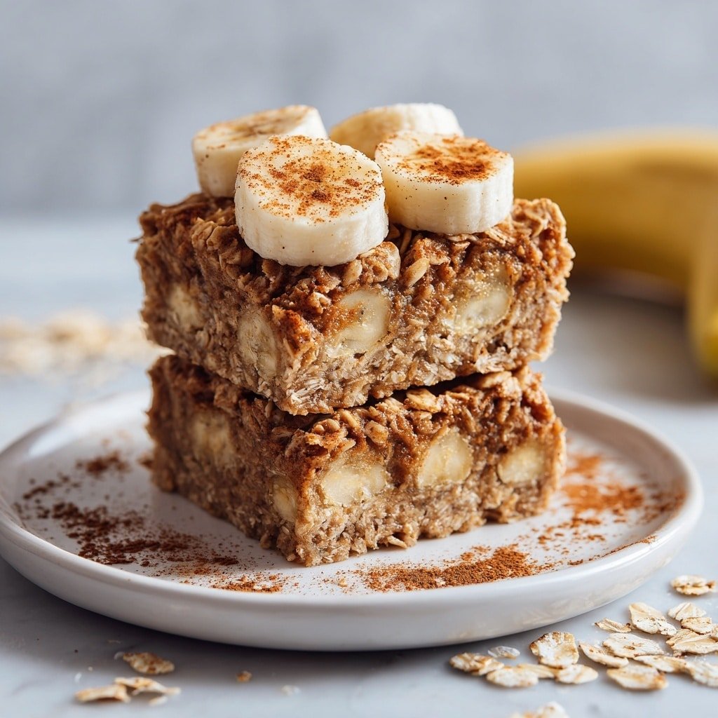 Healthy Banana Oatmeal Bars Recipe - Article Image 1 — Healthy Banana Oatmeal Bars, Banana Oatmeal Snack Bars, Homemade Banana Oat Bars, Nutritious Oatmeal Bars Recipe, Easy Banana Breakfast Bars