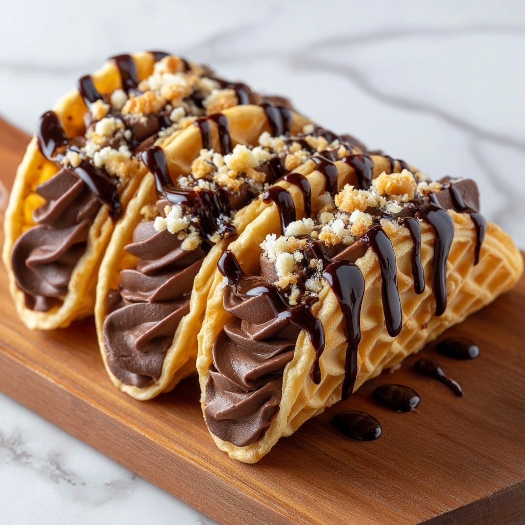 Homemade Choco Tacos with Ice Cream Recipe - Article Image 2 — Homemade Choco Tacos with Ice Cream, homemade choco taco recipe, how to make choco tacos at home, easy ice cream dessert ideas, homemade ice cream tacos