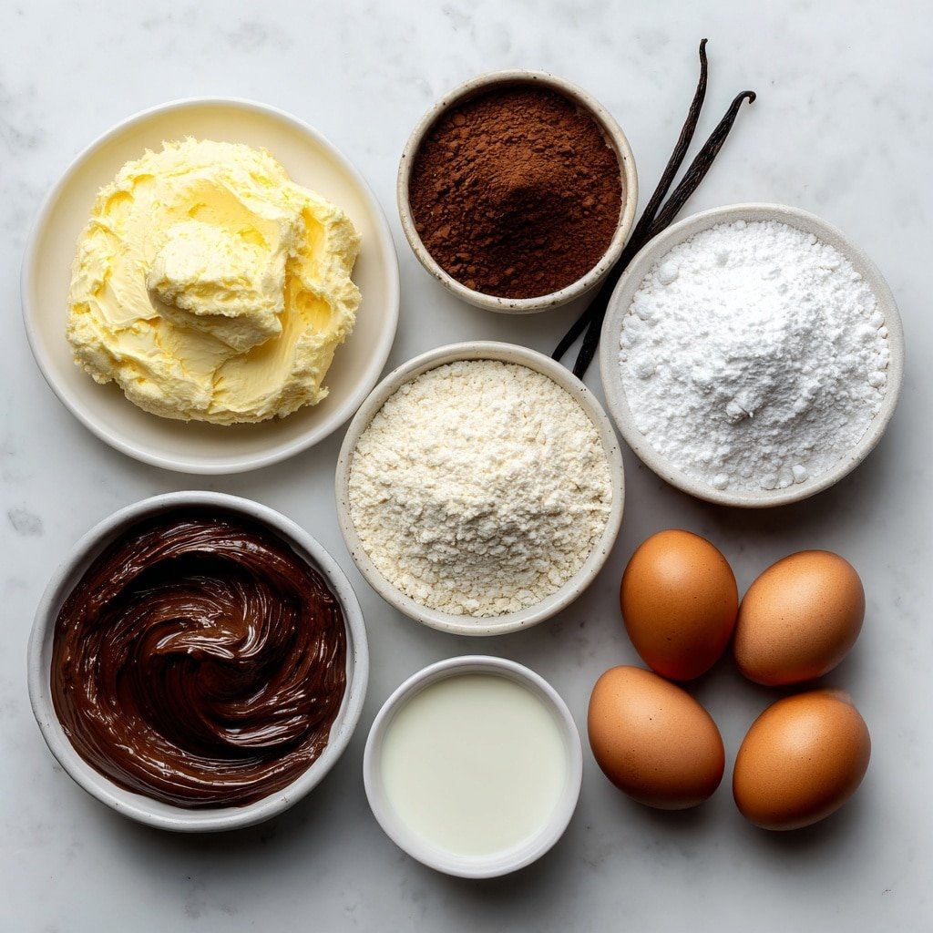 Vegan Nutella Linzer Cookies Recipe - Ingredients Image — Vegan Nutella Linzer Cookies, vegan linzer cookies, gluten-free chocolate hazelnut cookies, plant-based cookie recipes, vegan cookie ideas