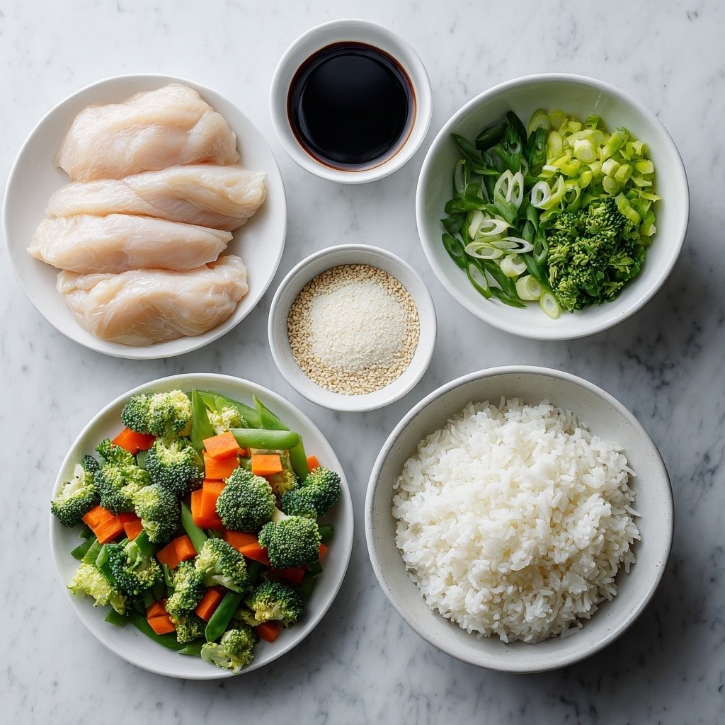 Instant Pot Teriyaki Chicken Recipe - Ingredients Image — Instant Pot Teriyaki Chicken, quick teriyaki chicken recipe, easy chicken dinner, healthy Instant Pot recipes, flavorful chicken dishes