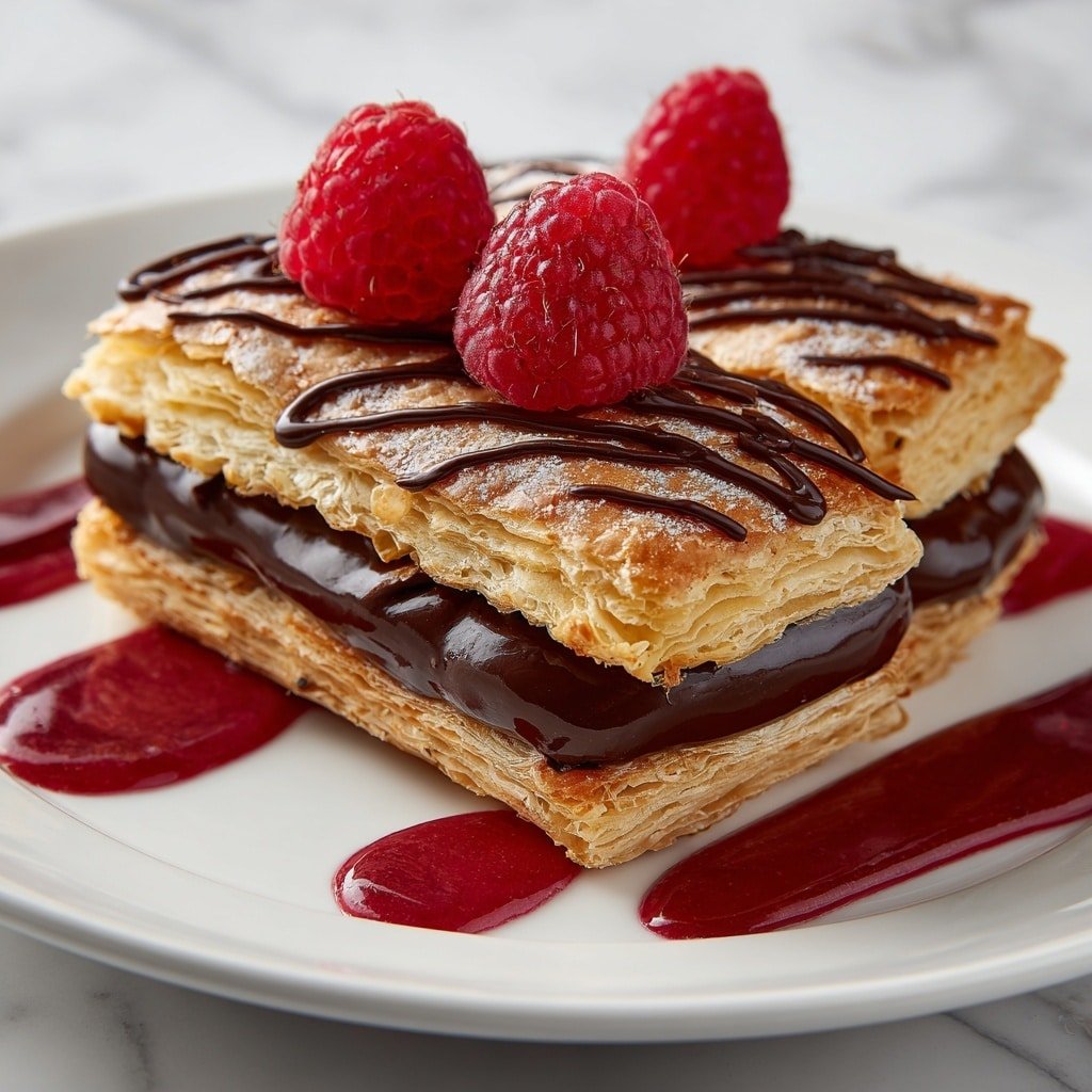 Chocolate Fudge Pop Tarts with Raspberry Glaze Recipe - Article Image 2 — Chocolate Fudge Pop Tarts with Raspberry Glaze, homemade pop tart recipe, chocolate pastry treat, raspberry glaze dessert, easy pastry with fudge filling