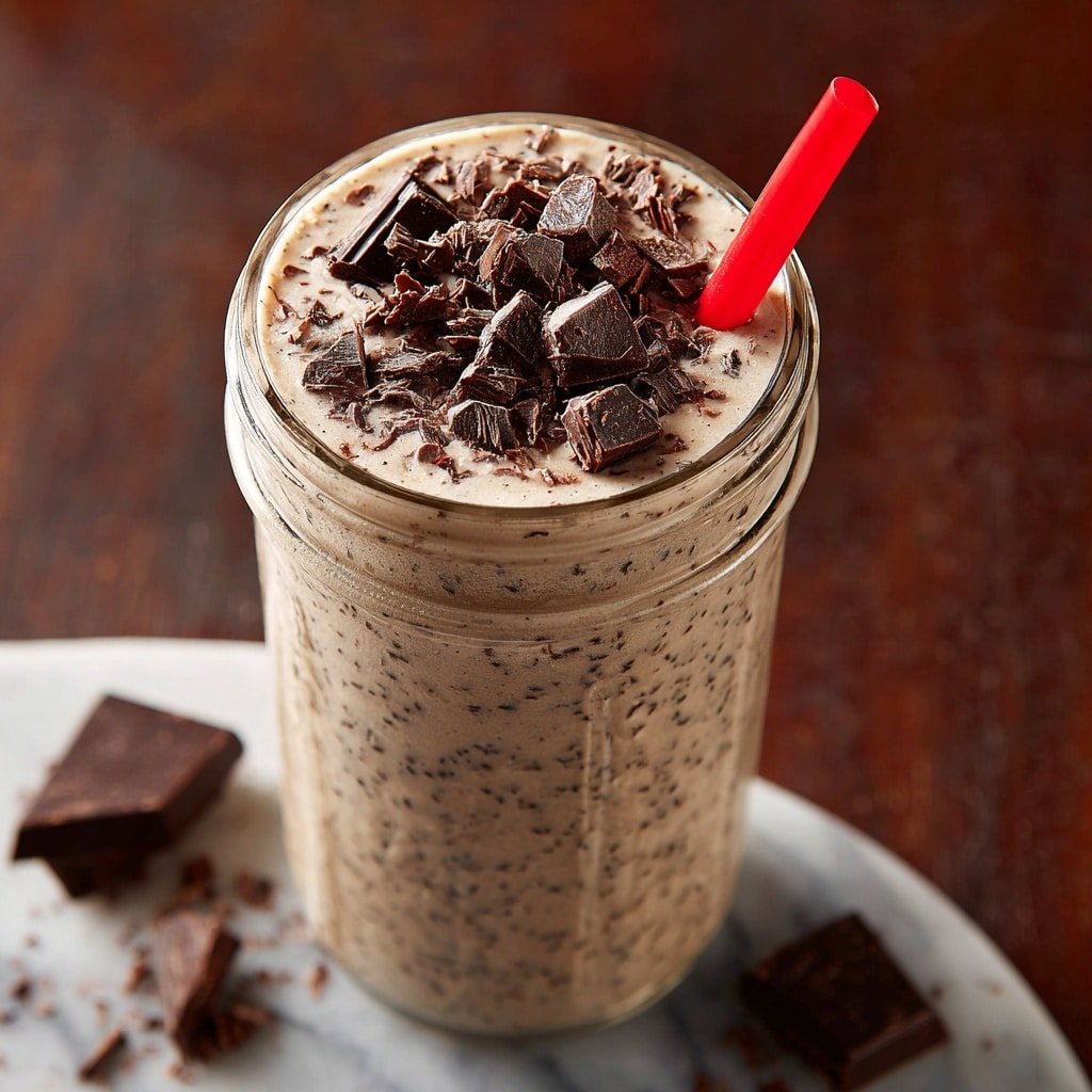 Chunky Monkey Banana Smoothie Recipe - Article Image 1 — Chunky Monkey Banana Smoothie, healthy banana smoothie with peanut butter and chocolate chips, quick and easy breakfast smoothie, creamy banana smoothie recipes, energizing fruit smoothies