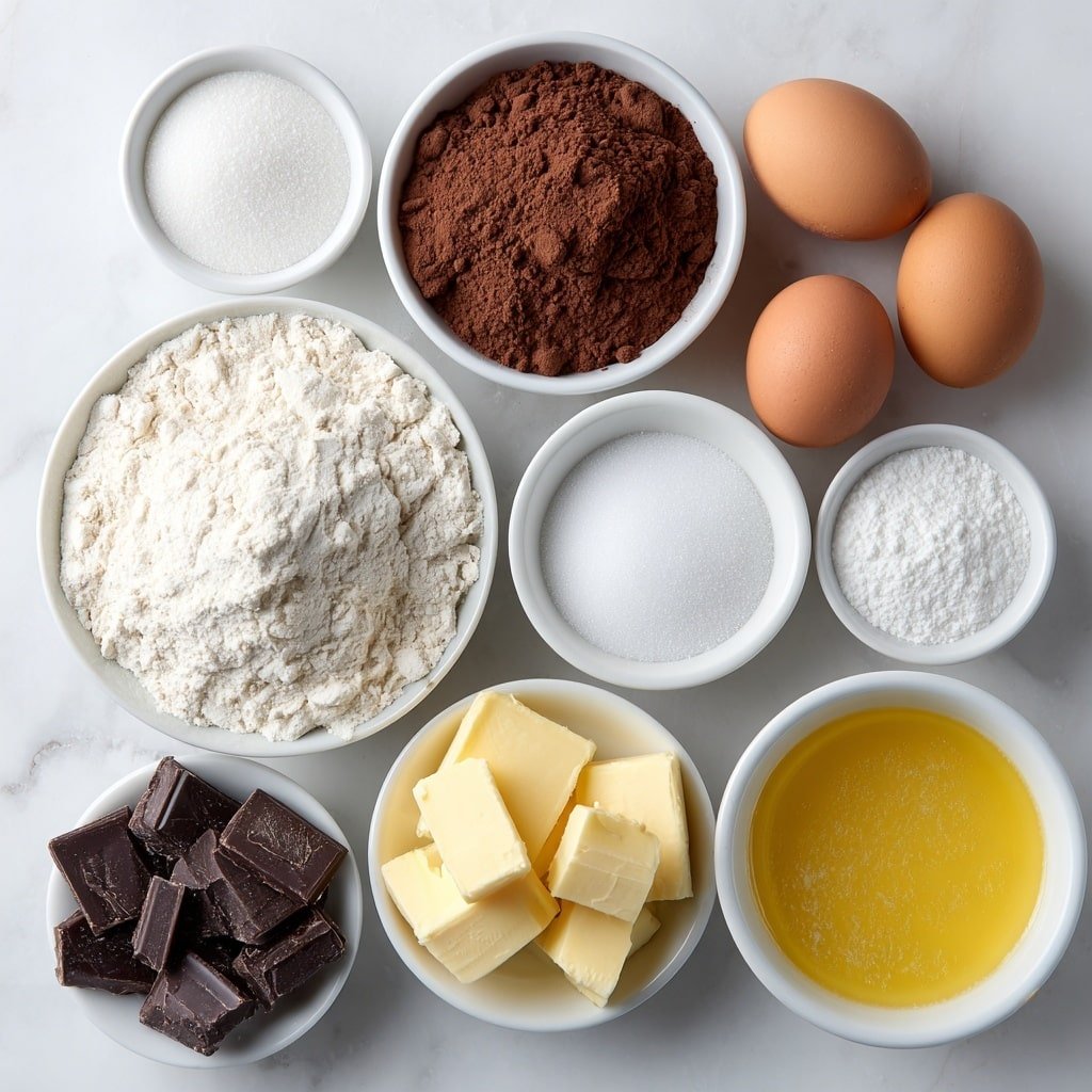 Espresso Brownie Cupcake Recipe - Ingredients Image — Espresso Brownie Cupcake, chocolate espresso cupcakes, fudgy coffee cupcakes, easy espresso cupcake recipe, coffee chocolate dessert