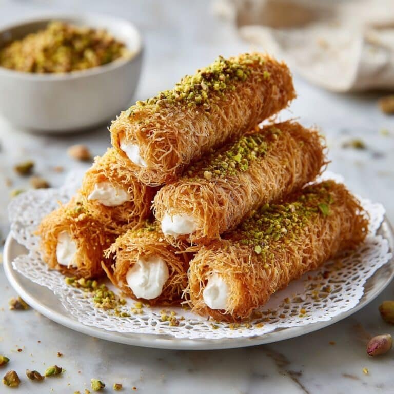 Crispy Kunafa Rolls with Pistachios Recipe