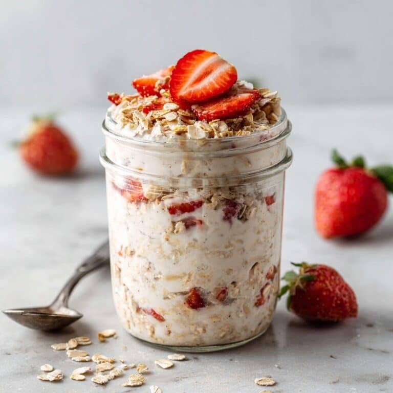 Strawberry Protein Overnight Oats Recipe
